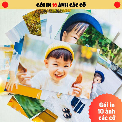 Gói in 10 ảnh silk - in laze Ultra HD các cỡ