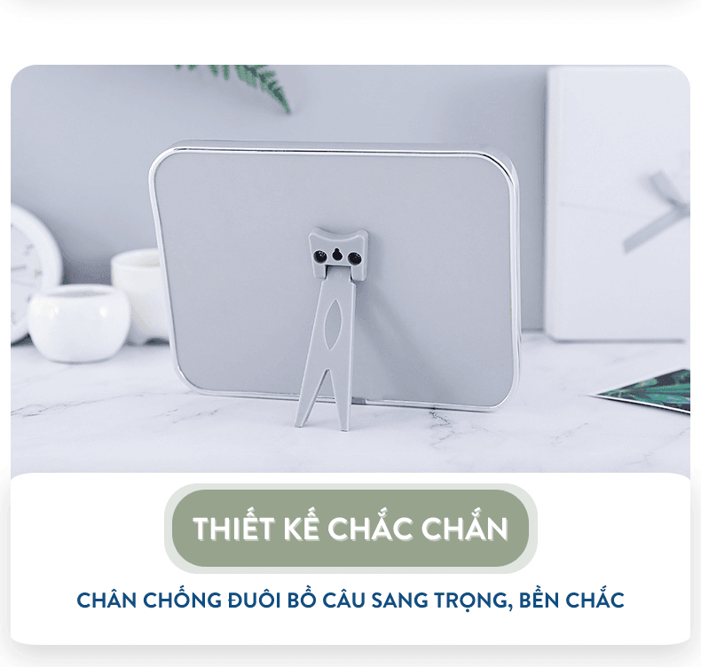 Khung ảnh tráng gương để bàn cỡ 23x18